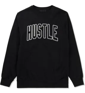 Hustle Outline Mens Crewneck Sweatshirt