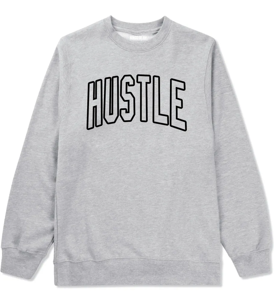 Hustle Outline Mens Crewneck Sweatshirt