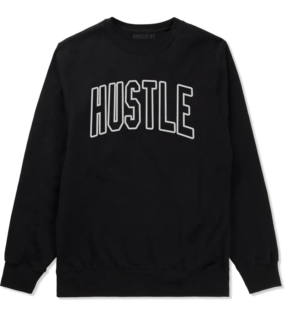 Hustle Outline Mens Crewneck Sweatshirt
