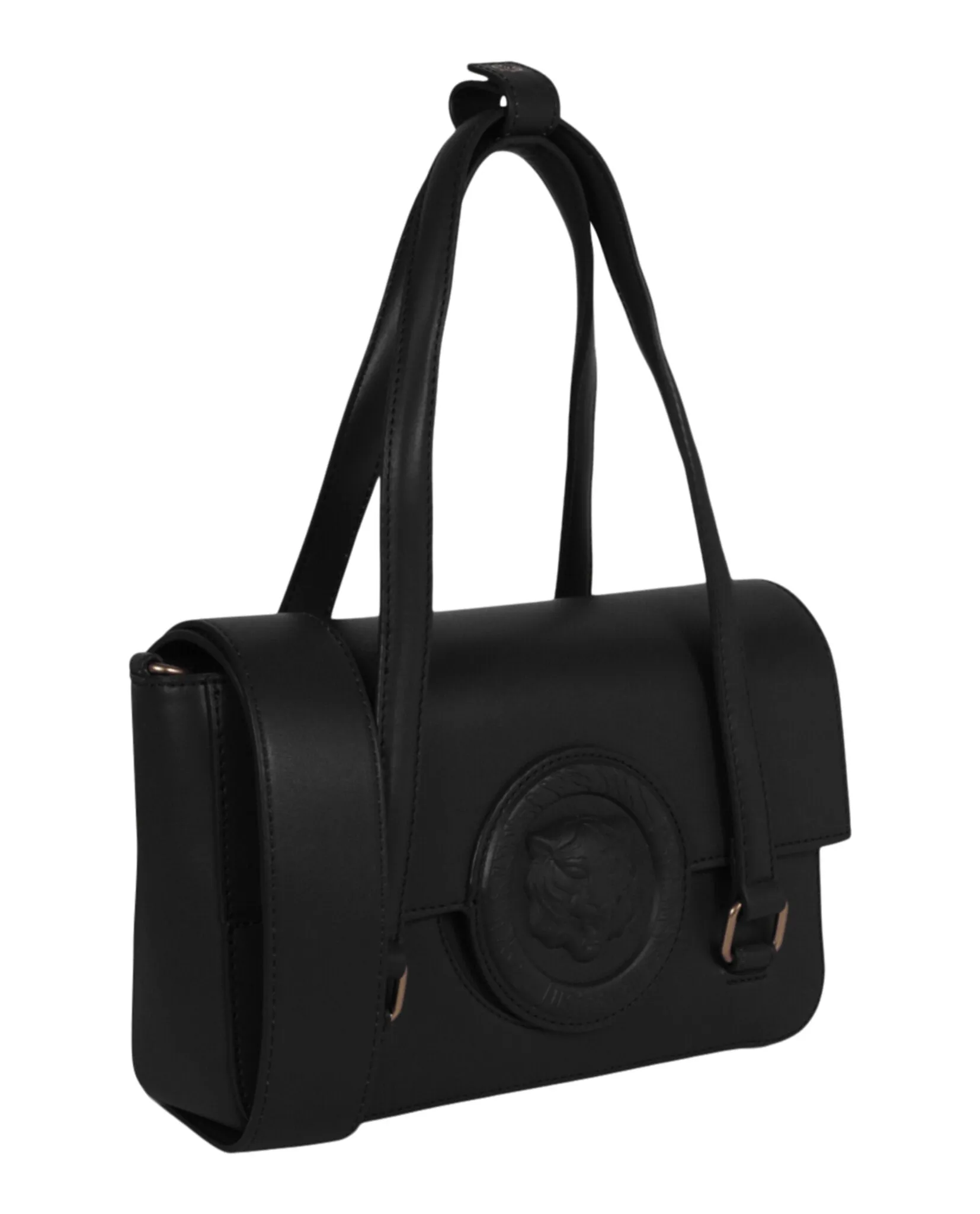 Just Cavalli Monochromatic Logo Small Shoulder Bag