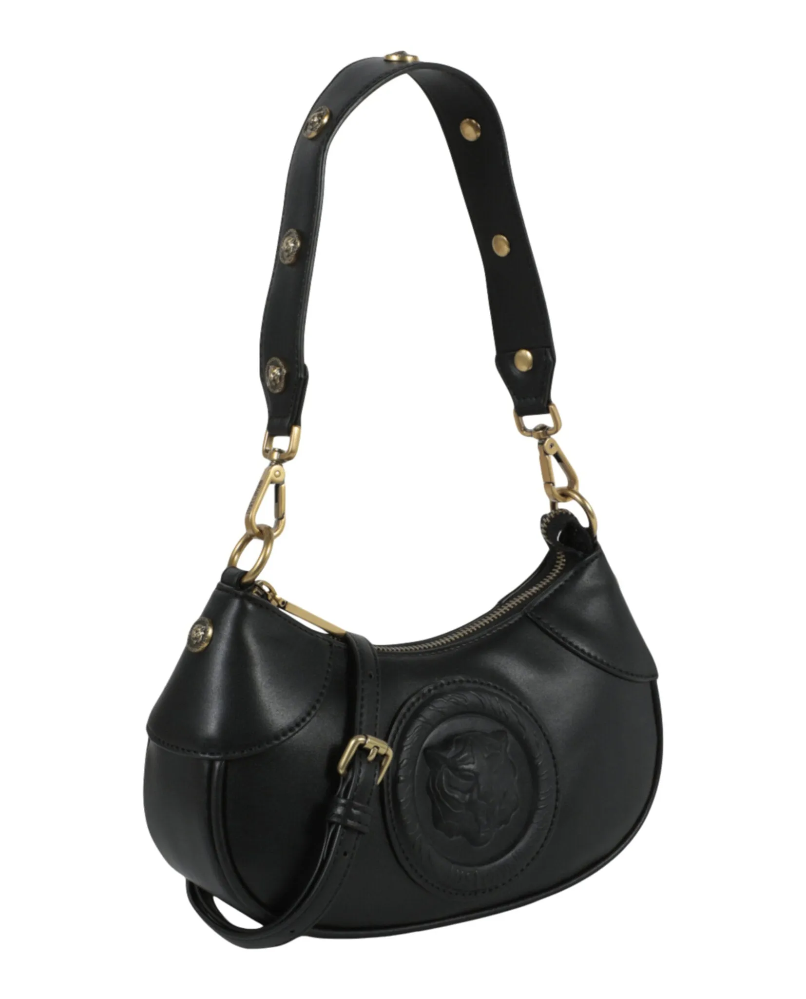 Just Cavalli Monochromatic Logo Small Shoulder Bag