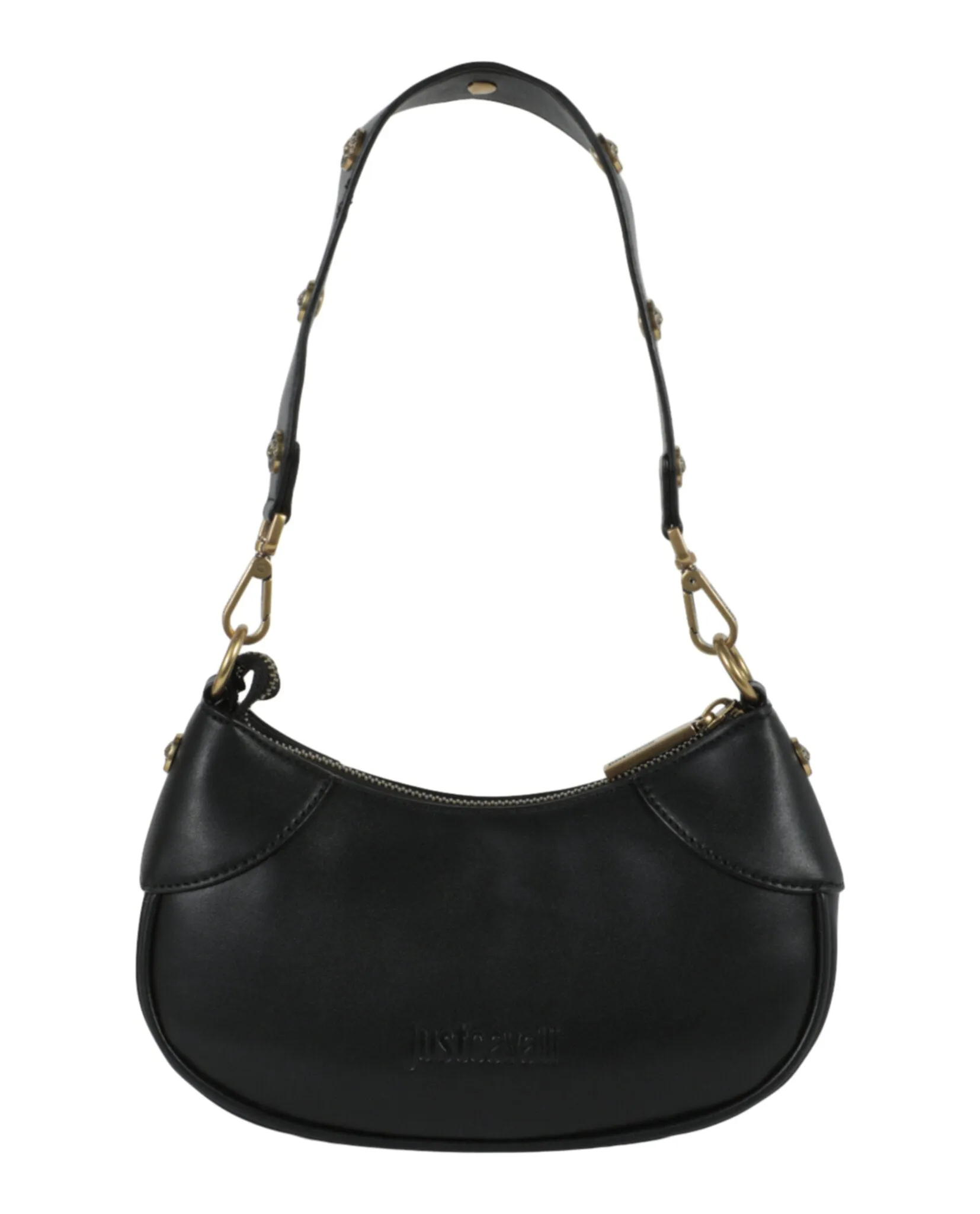 Just Cavalli Monochromatic Logo Small Shoulder Bag