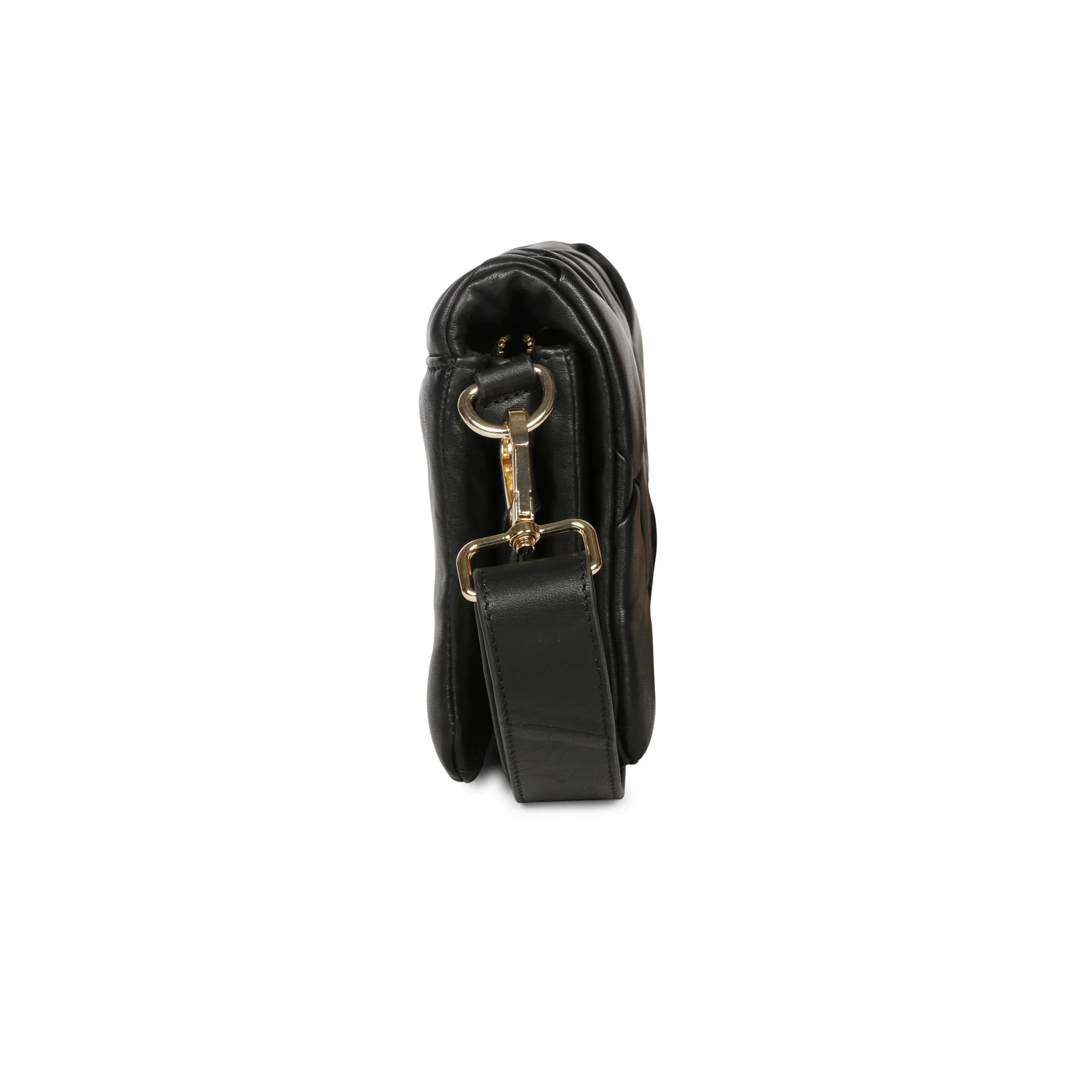 Kate Black Leather handcrafted Cross Body Sling Bags
