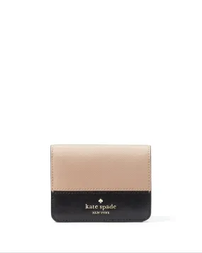 Kate Spade Madison Colorblock Saffiano Leather Small Bifold Wallet