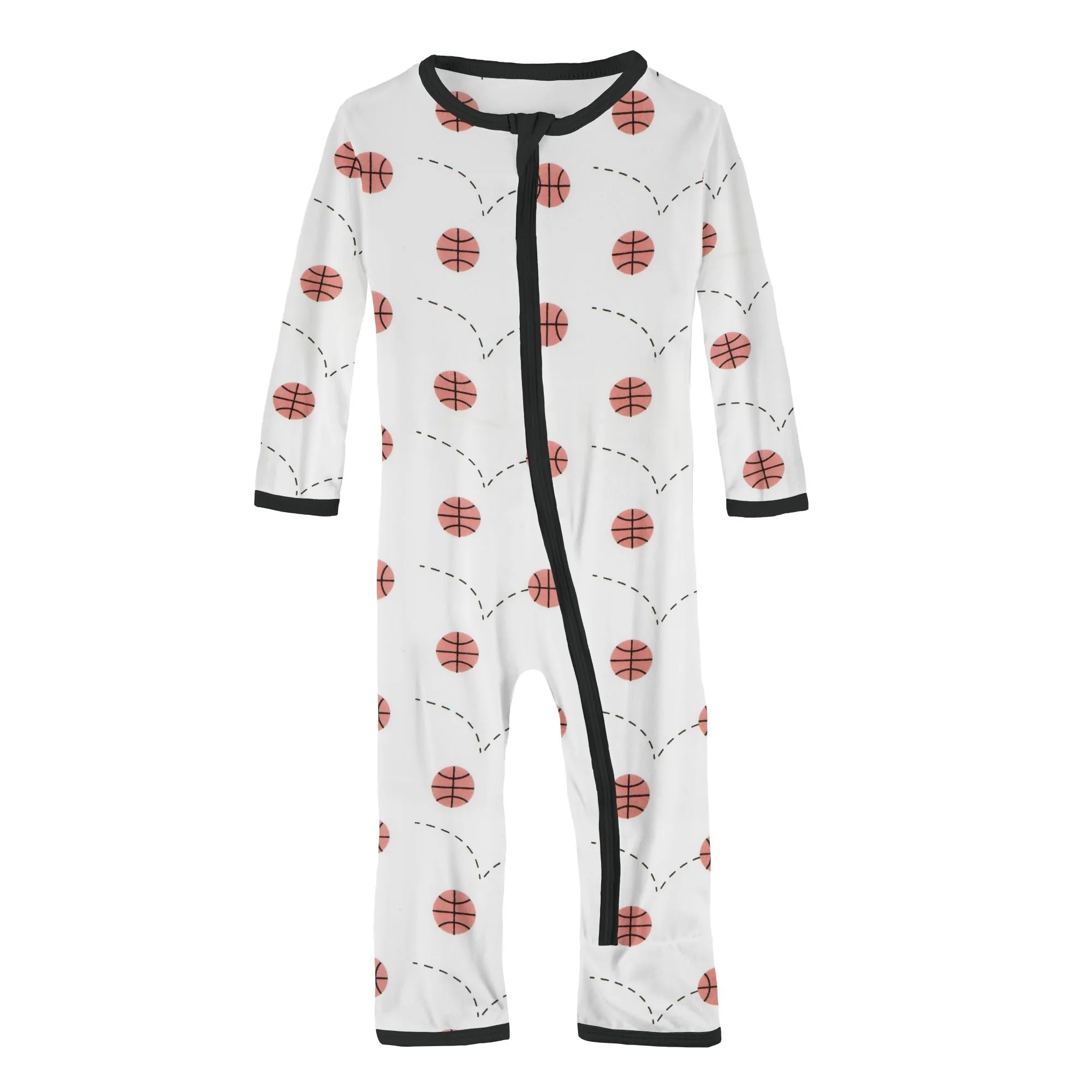 KicKee Pants Natural Basketball Coverall with Zipper