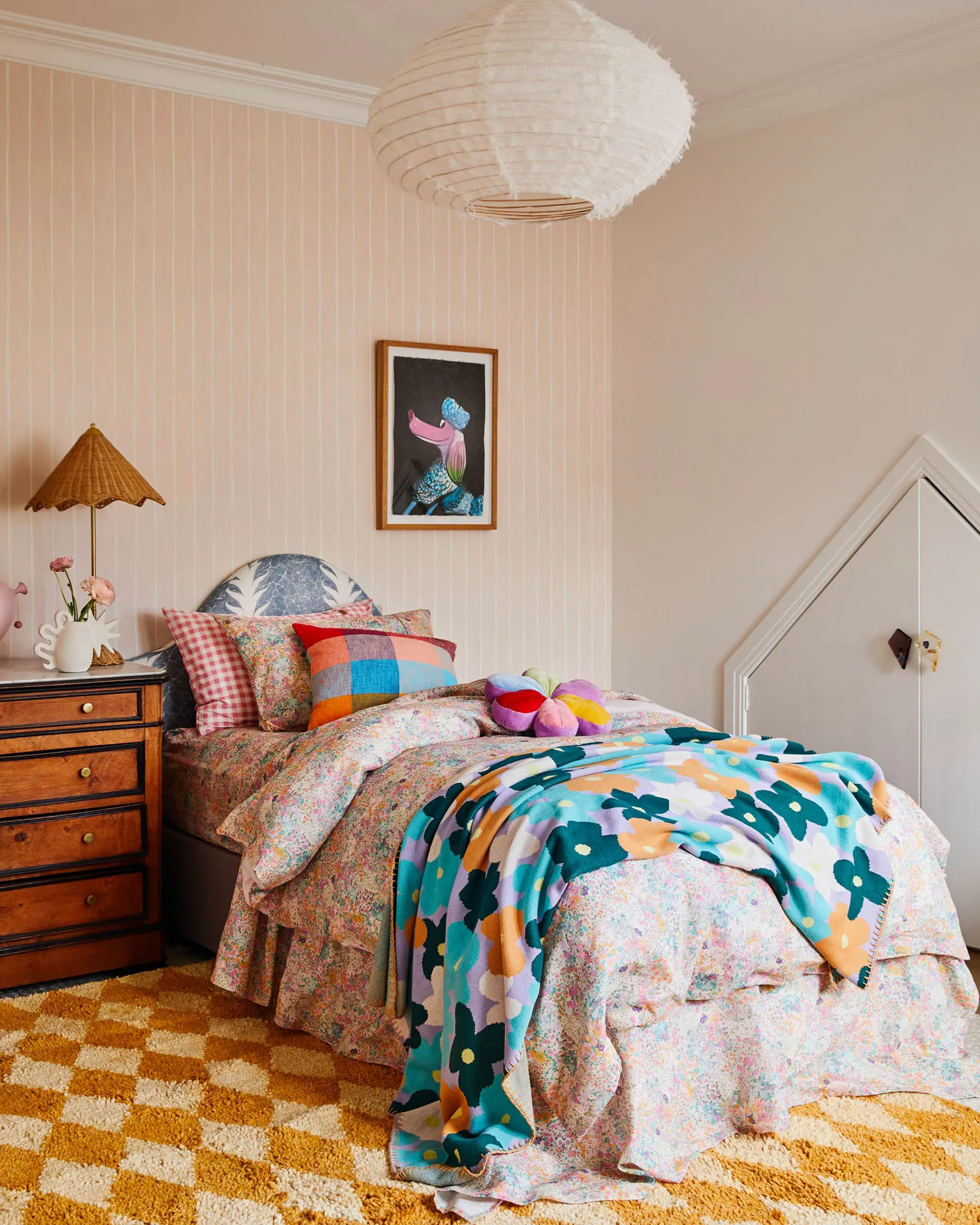 Kip & Co Little Bit Ditsy Linen Quilt Cover