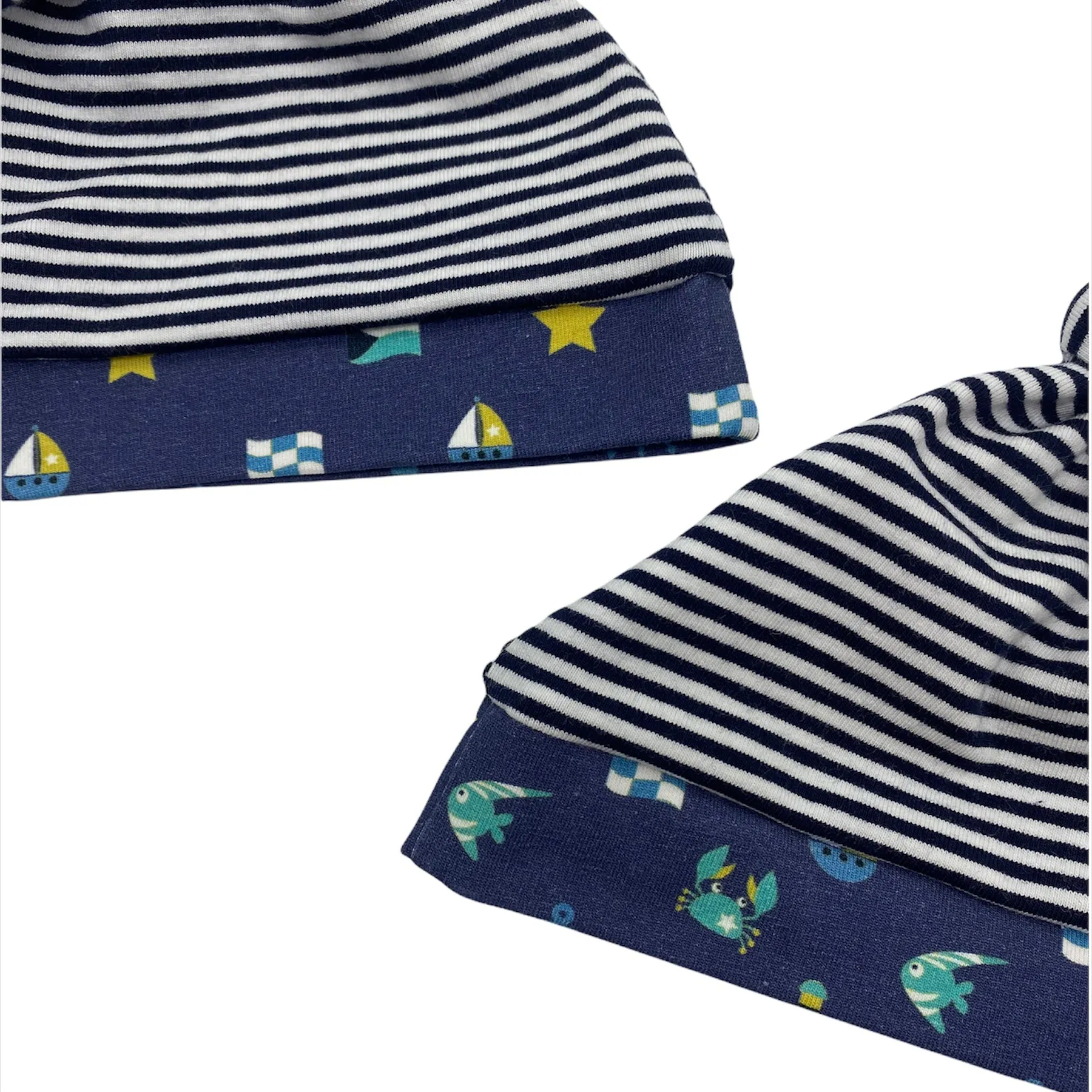 Knot Hat in Newborn: Nautical Stripes