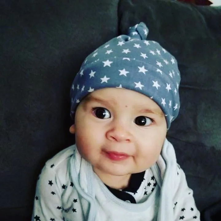 Knot Hat in Newborn: Nautical Stripes