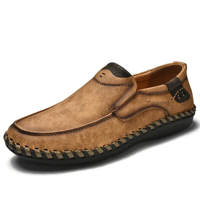 Leather Loafers Luxury Business Slip On Moccasins Shoes