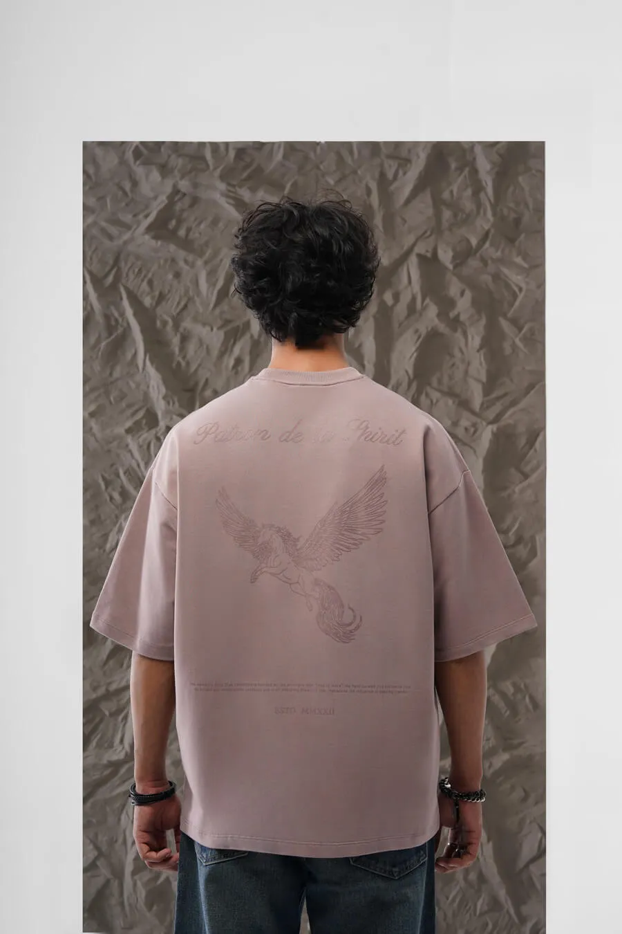 Members Only Club Tonal Tshirt (Pale Mauve)