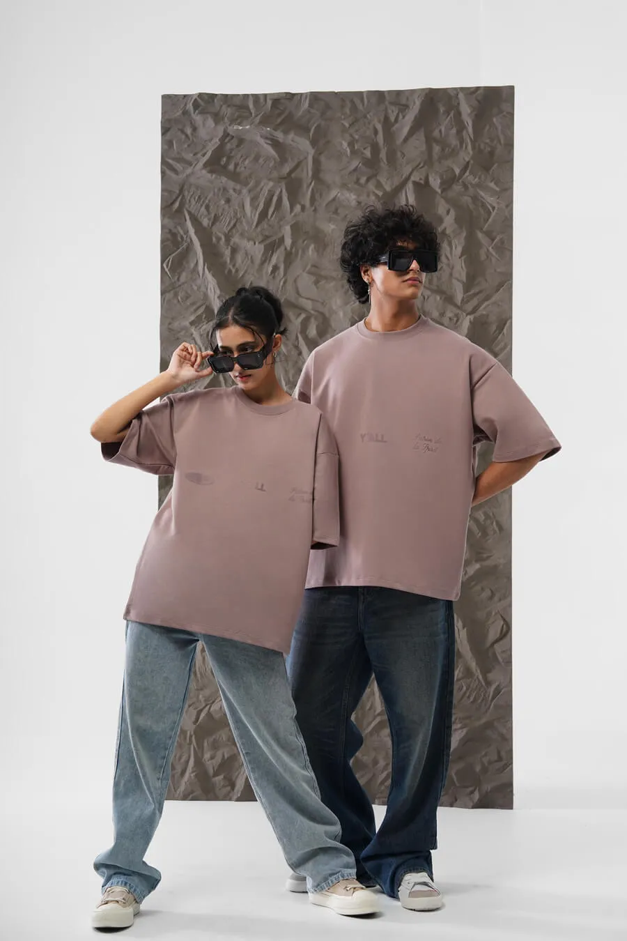Members Only Club Tonal Tshirt (Pale Mauve)