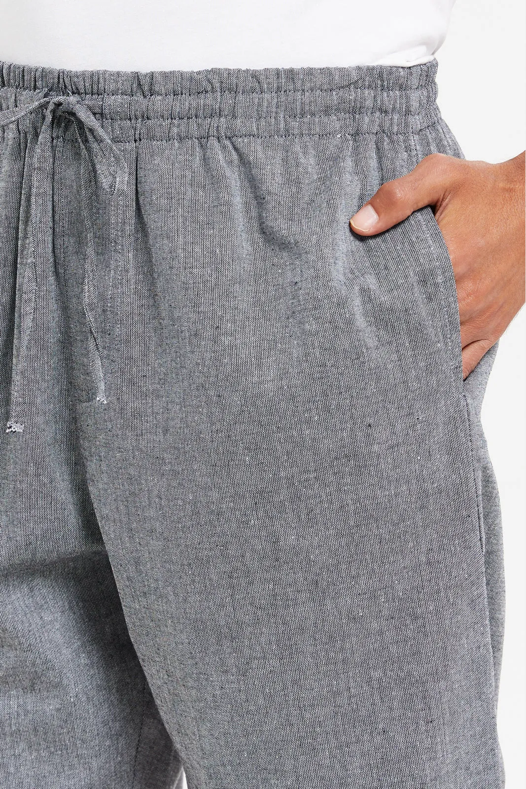 Men Navy Plain Pyjama Bottom