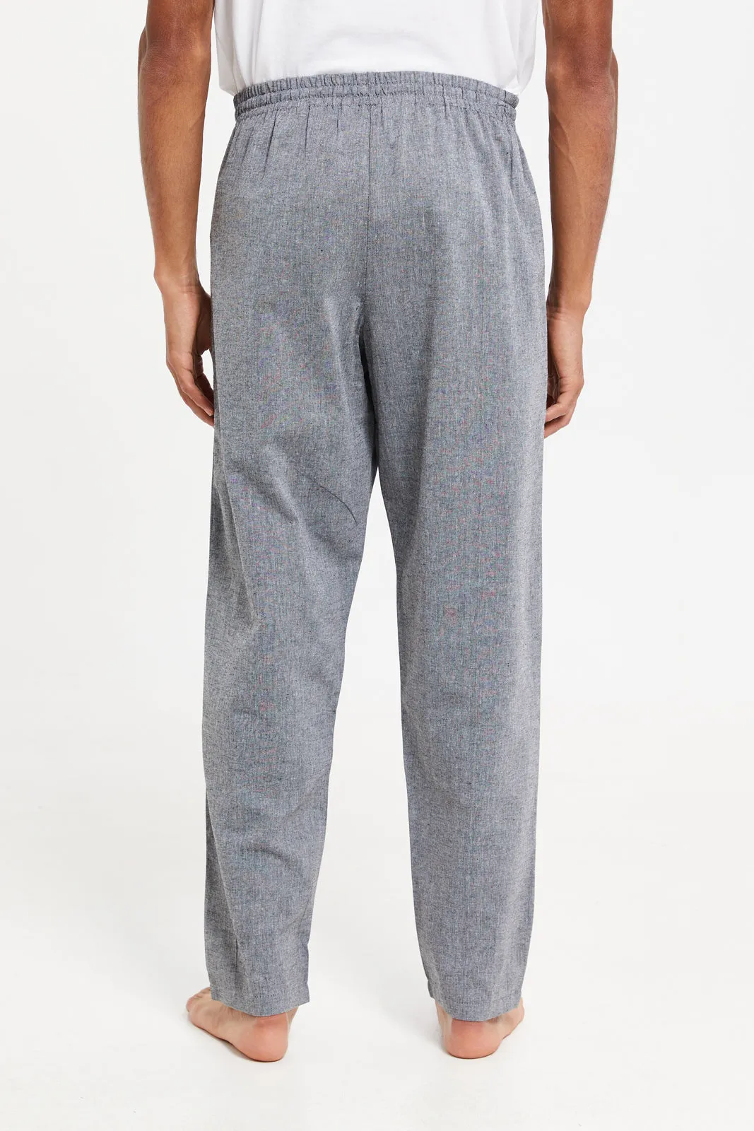 Men Navy Plain Pyjama Bottom