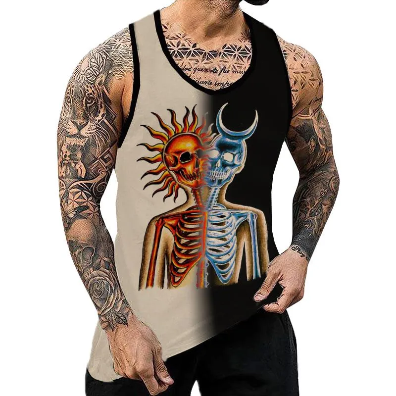 Men's Casual Printed Muscle Fit Tank 50598308YY