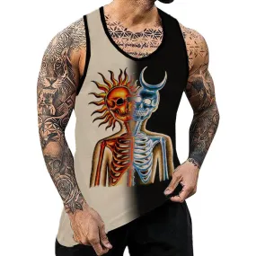 Men's Casual Printed Muscle Fit Tank 50598308YY