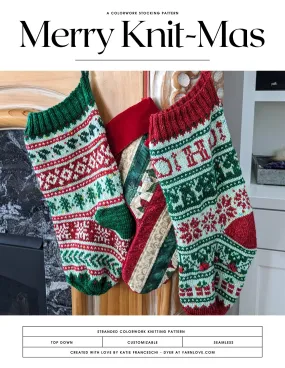 Merry Knit-mas Christmas Stocking Pattern