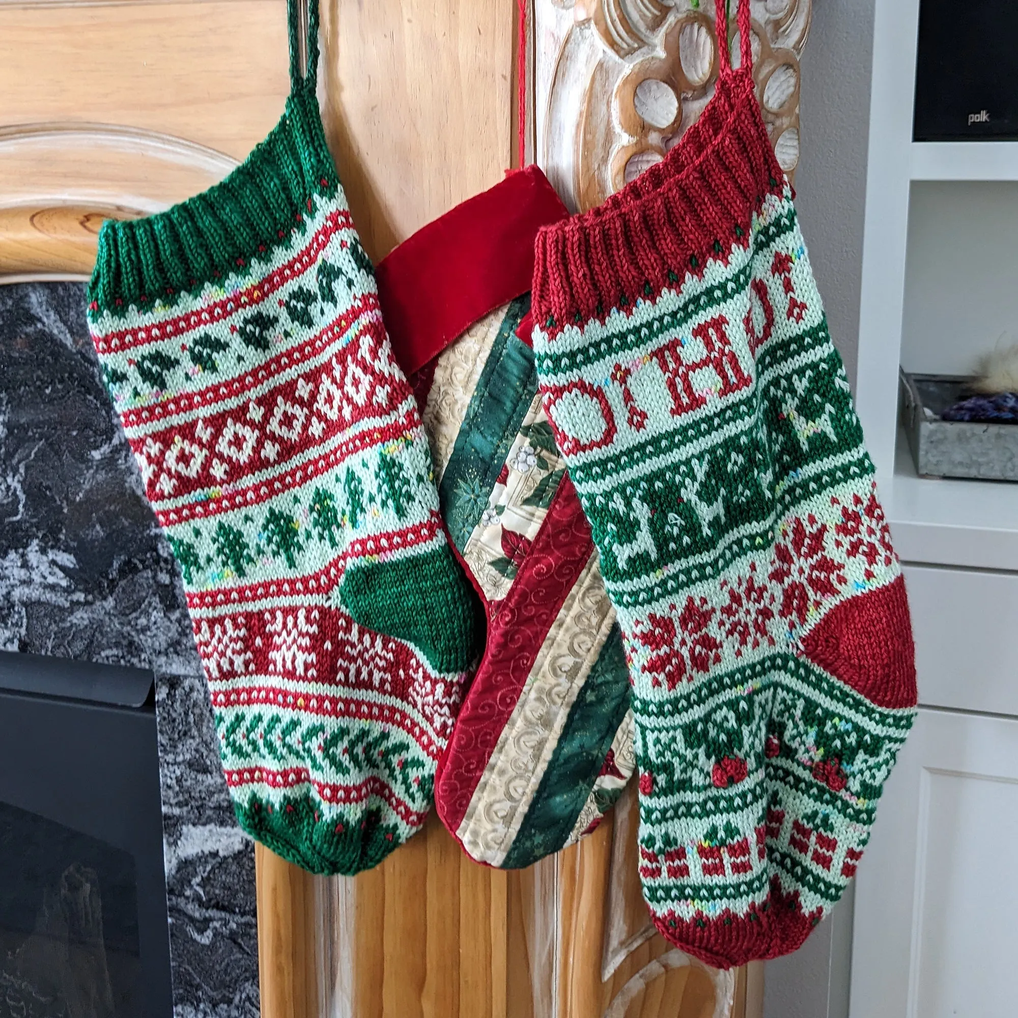 Merry Knit-mas Christmas Stocking Pattern