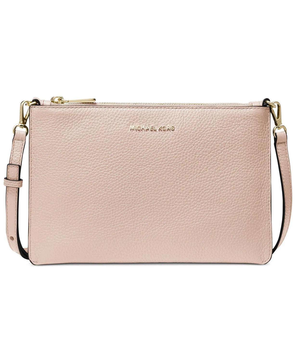 Michael Kors Jet Set Large Leather Double Pouch Crossbody
