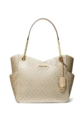 Michael Kors Jet Set Large Metallic Logo Shoulder Bag