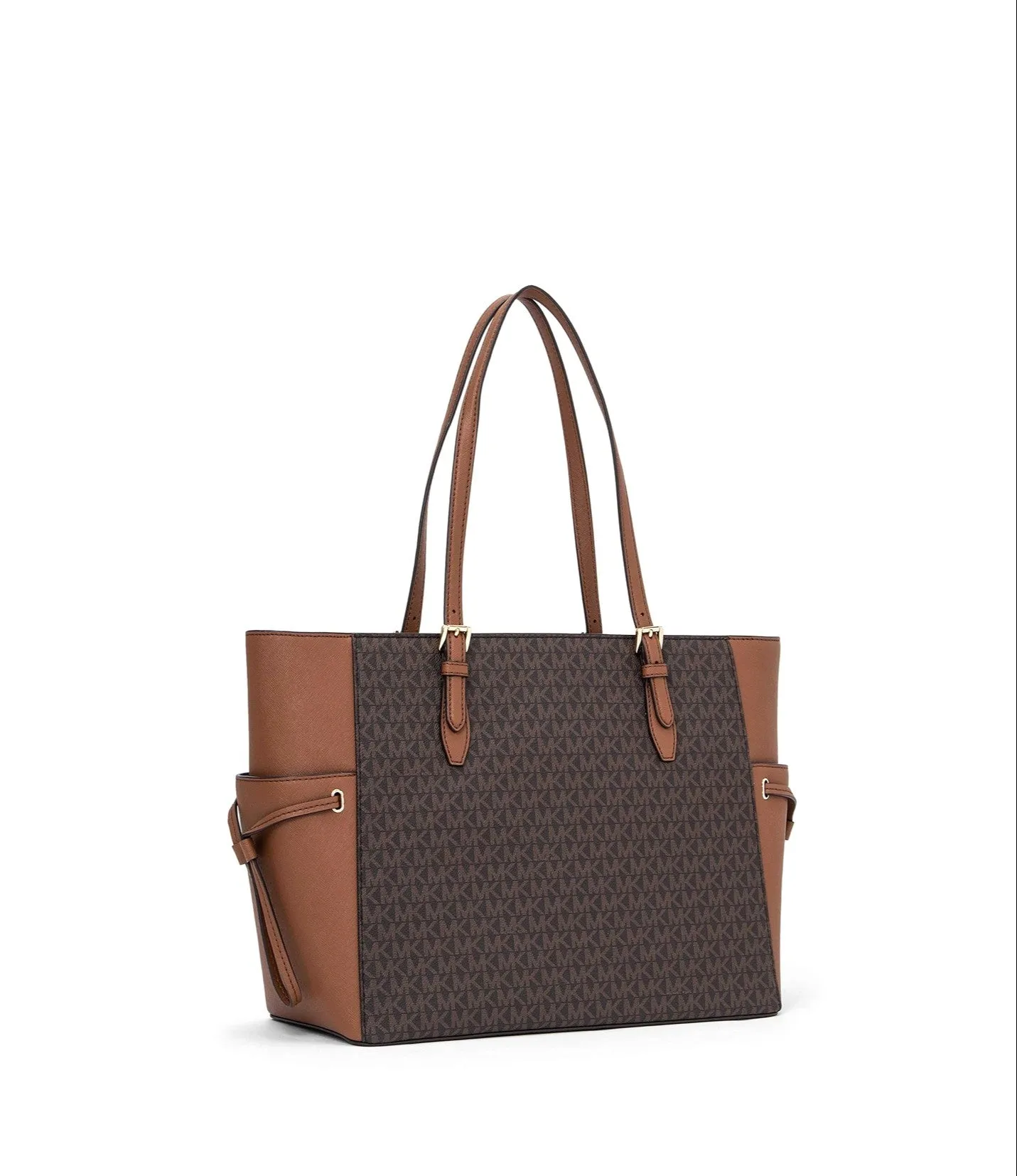 Michael Kors Women's Brown Gilly Large Logo Drawstring Travel Tote