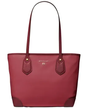 Michael Kors Women's Dark Berry Eva Small Nylon Top Zip Tote