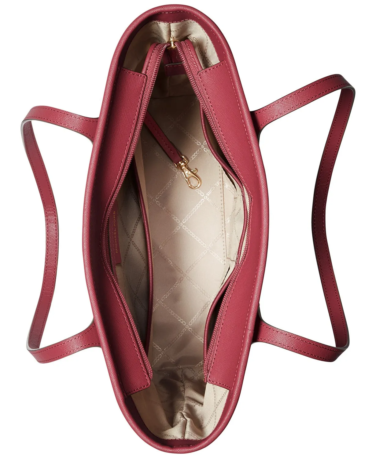 Michael Kors Women's Dark Berry Eva Small Nylon Top Zip Tote