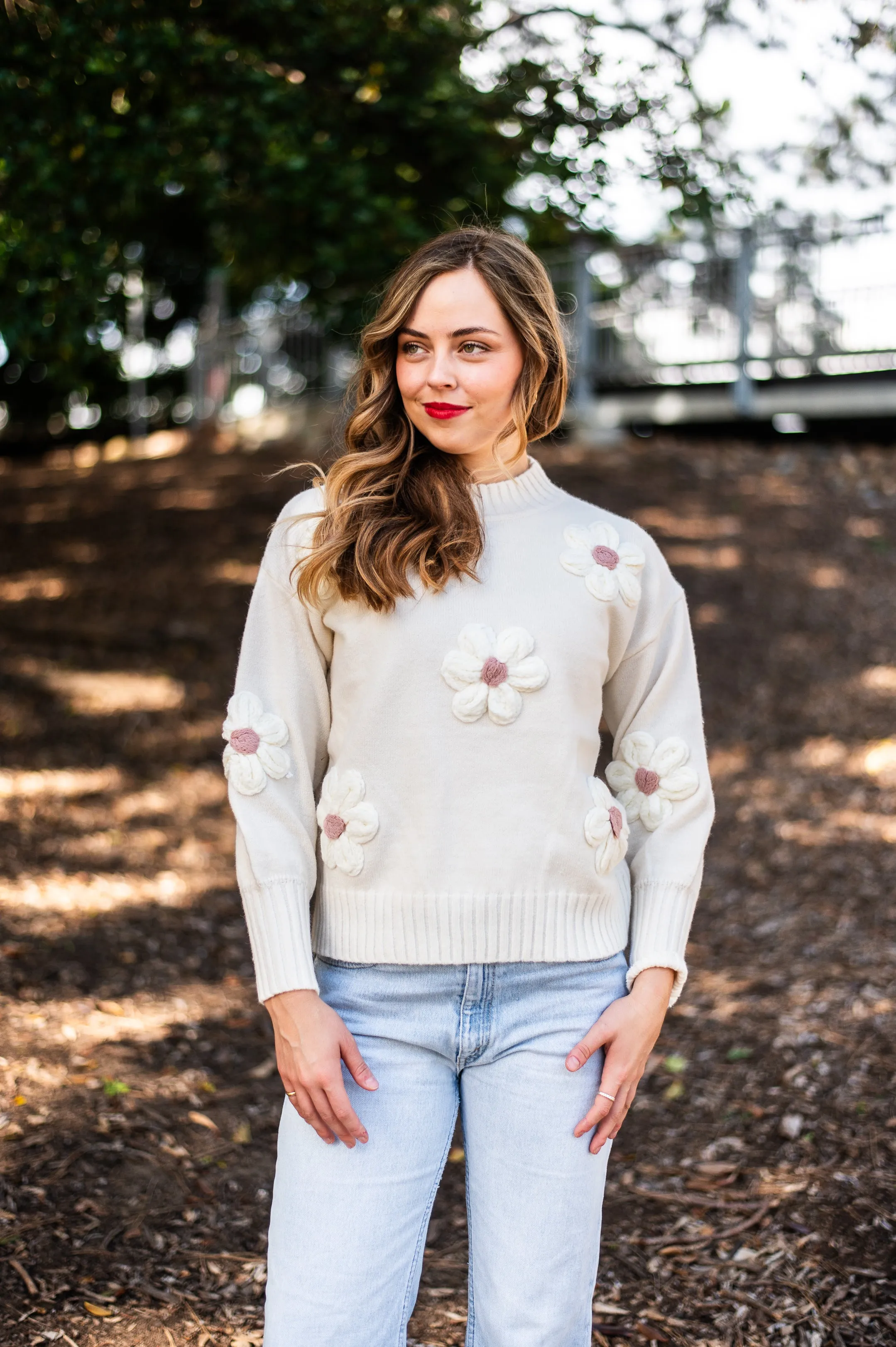 Molly Daisy  Jumper  | White