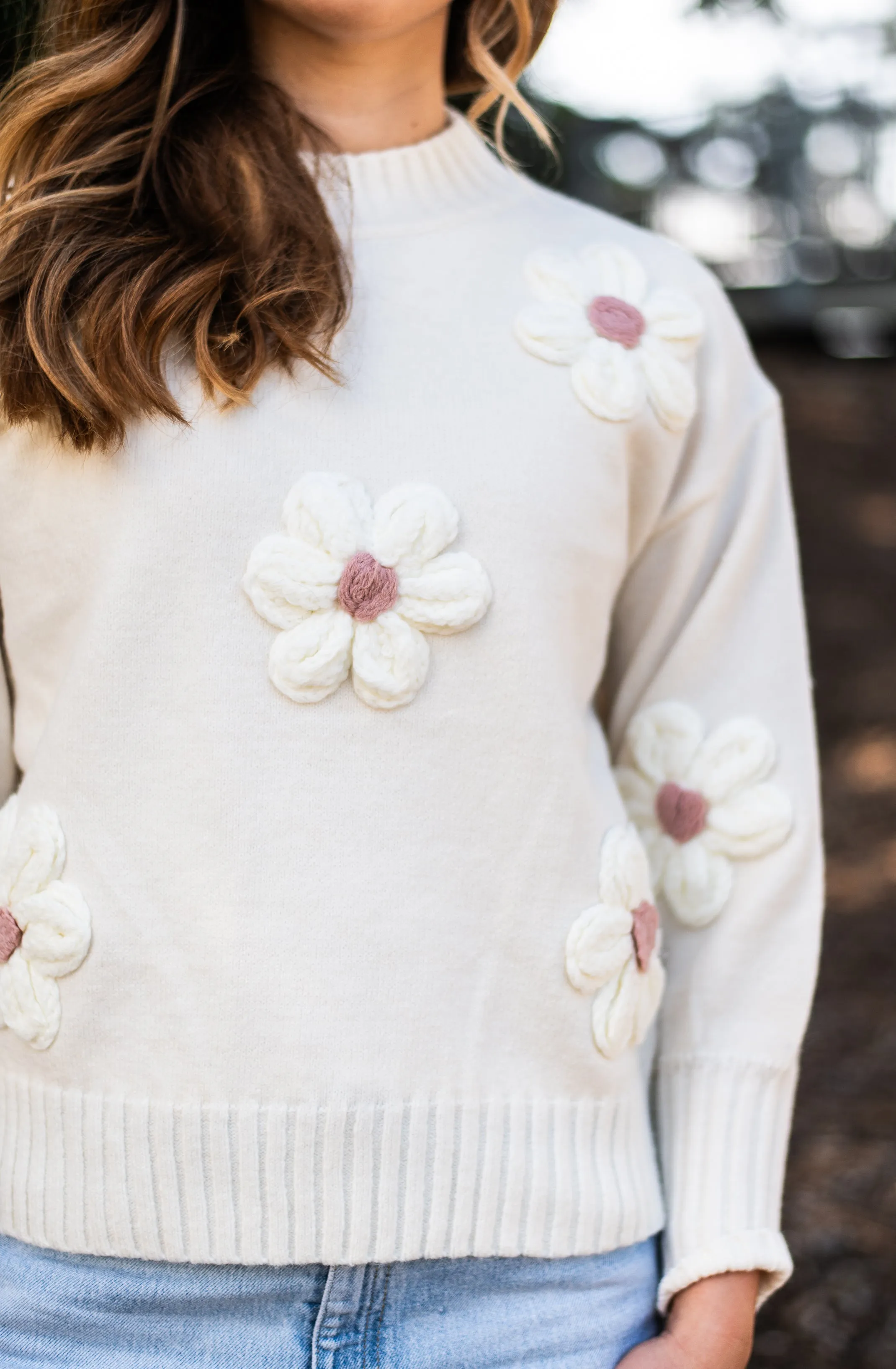 Molly Daisy  Jumper  | White