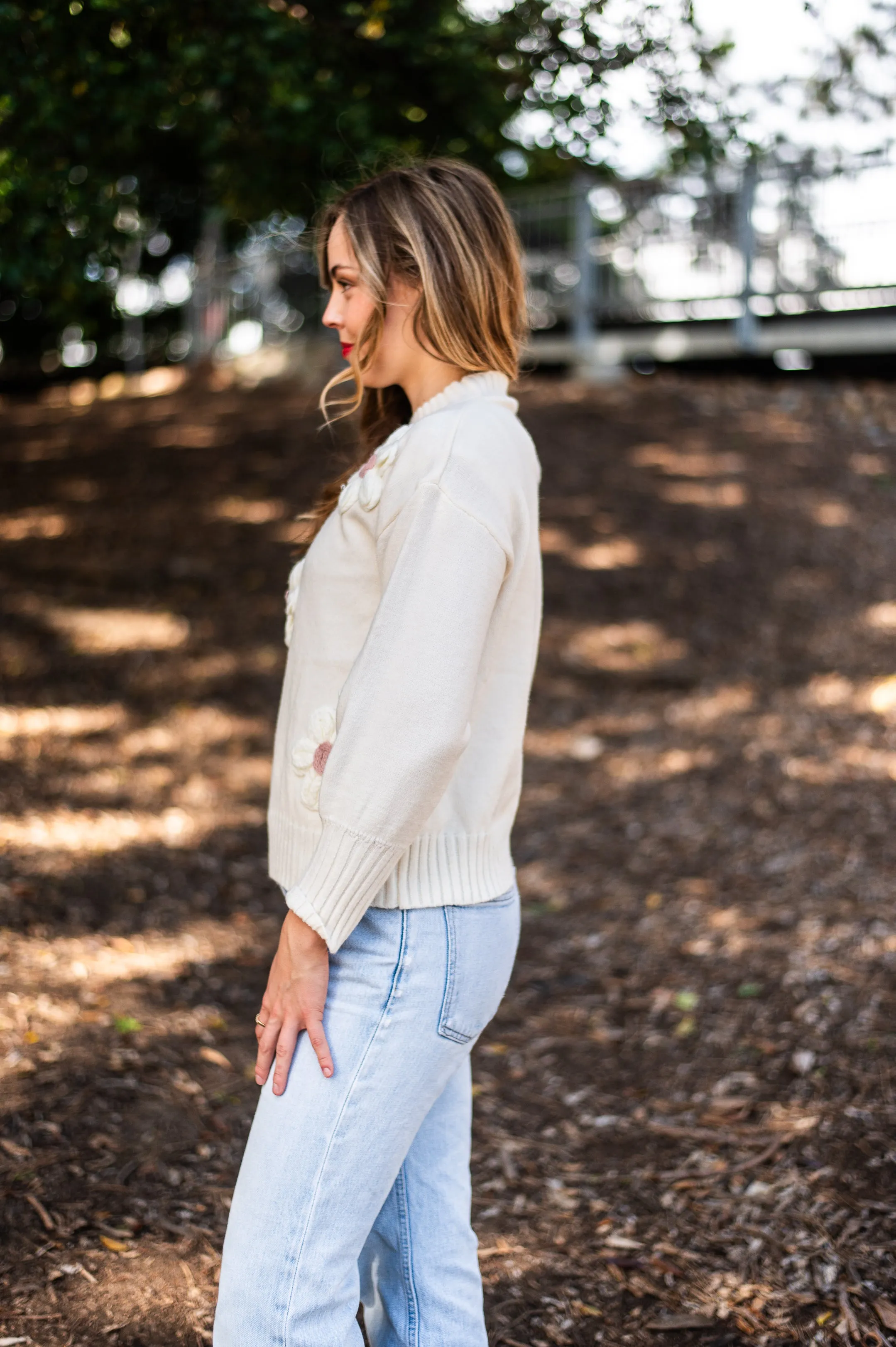 Molly Daisy  Jumper  | White