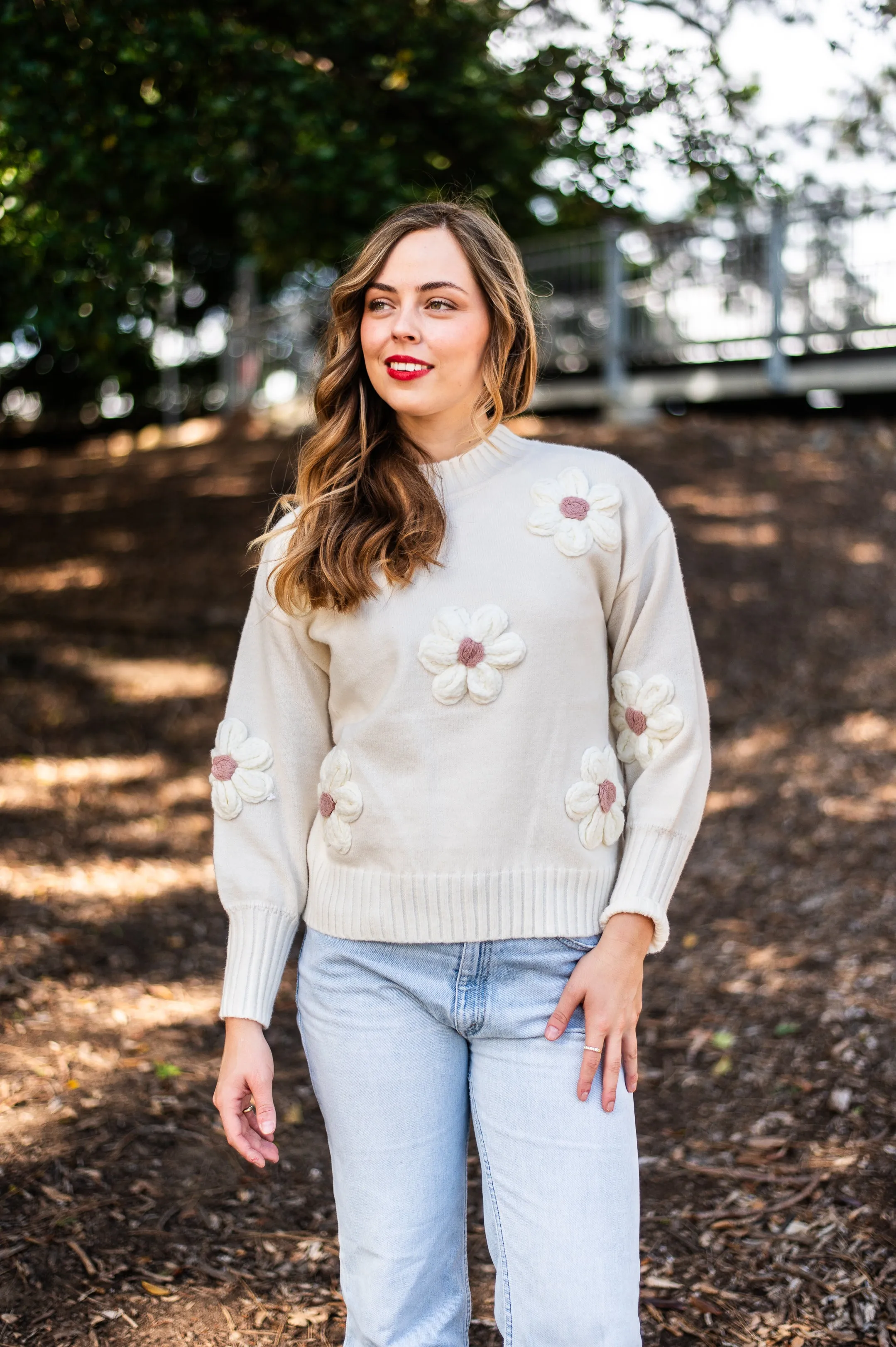 Molly Daisy  Jumper  | White