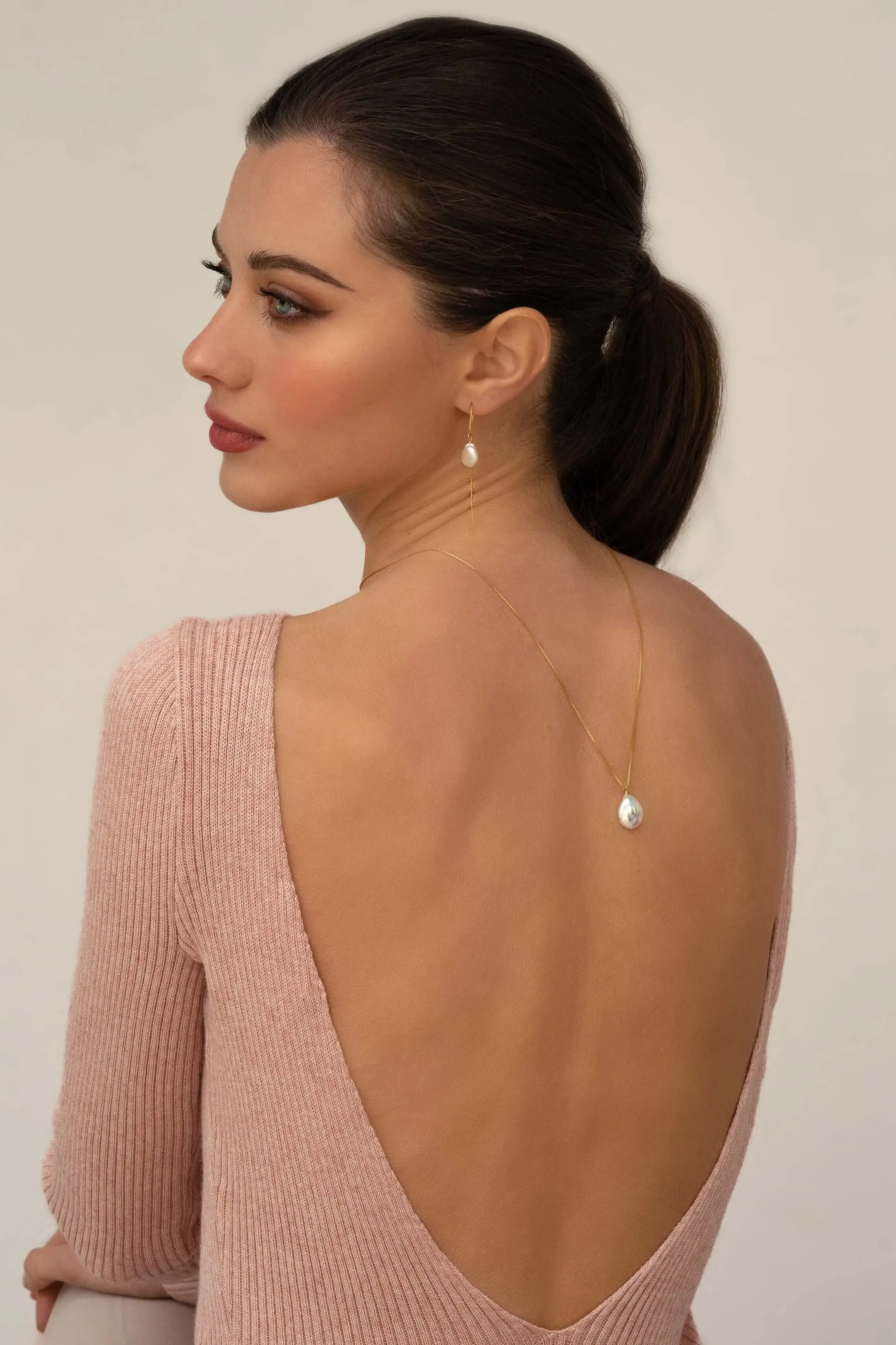 Moon Pearl Necklace