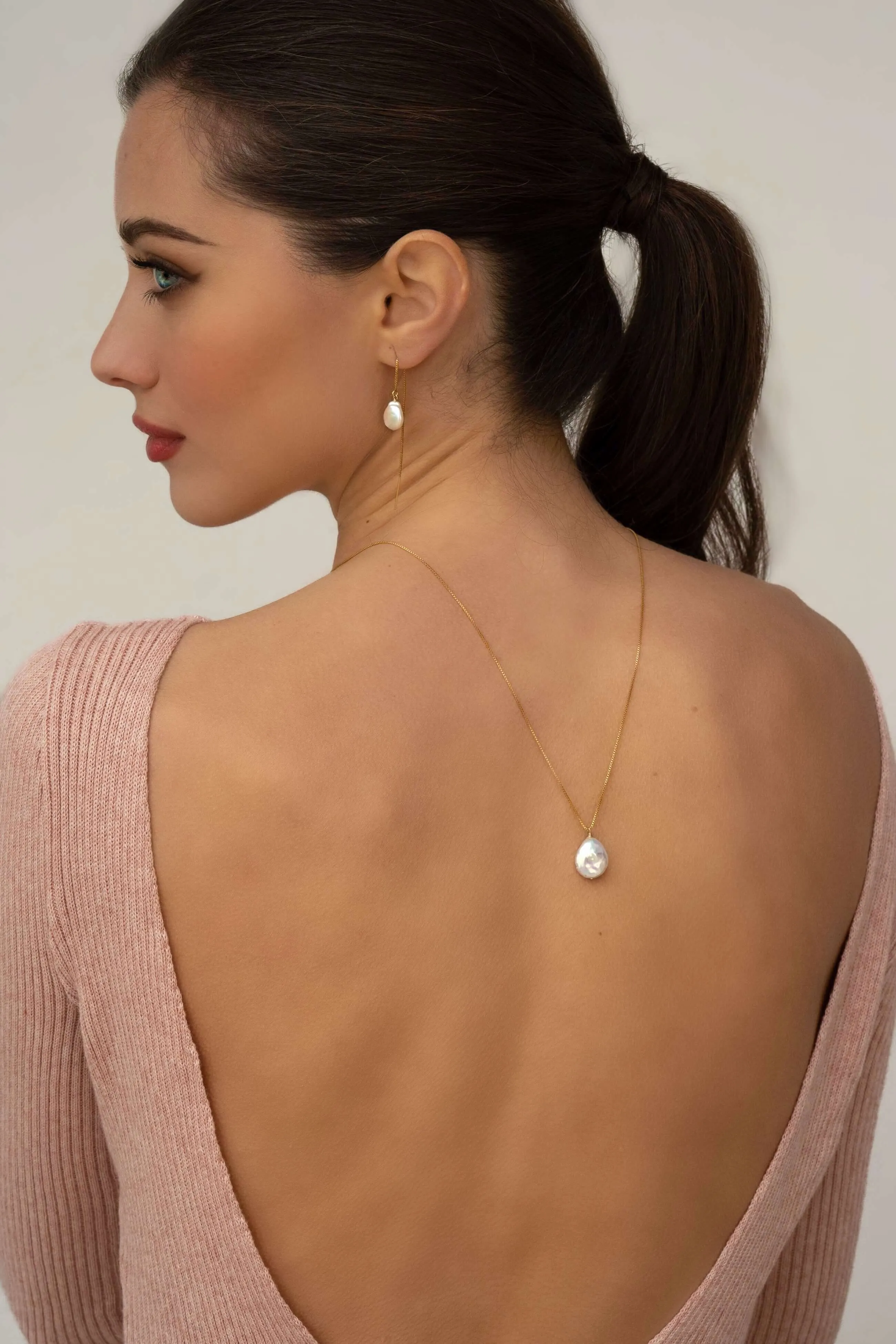 Moon Pearl Necklace