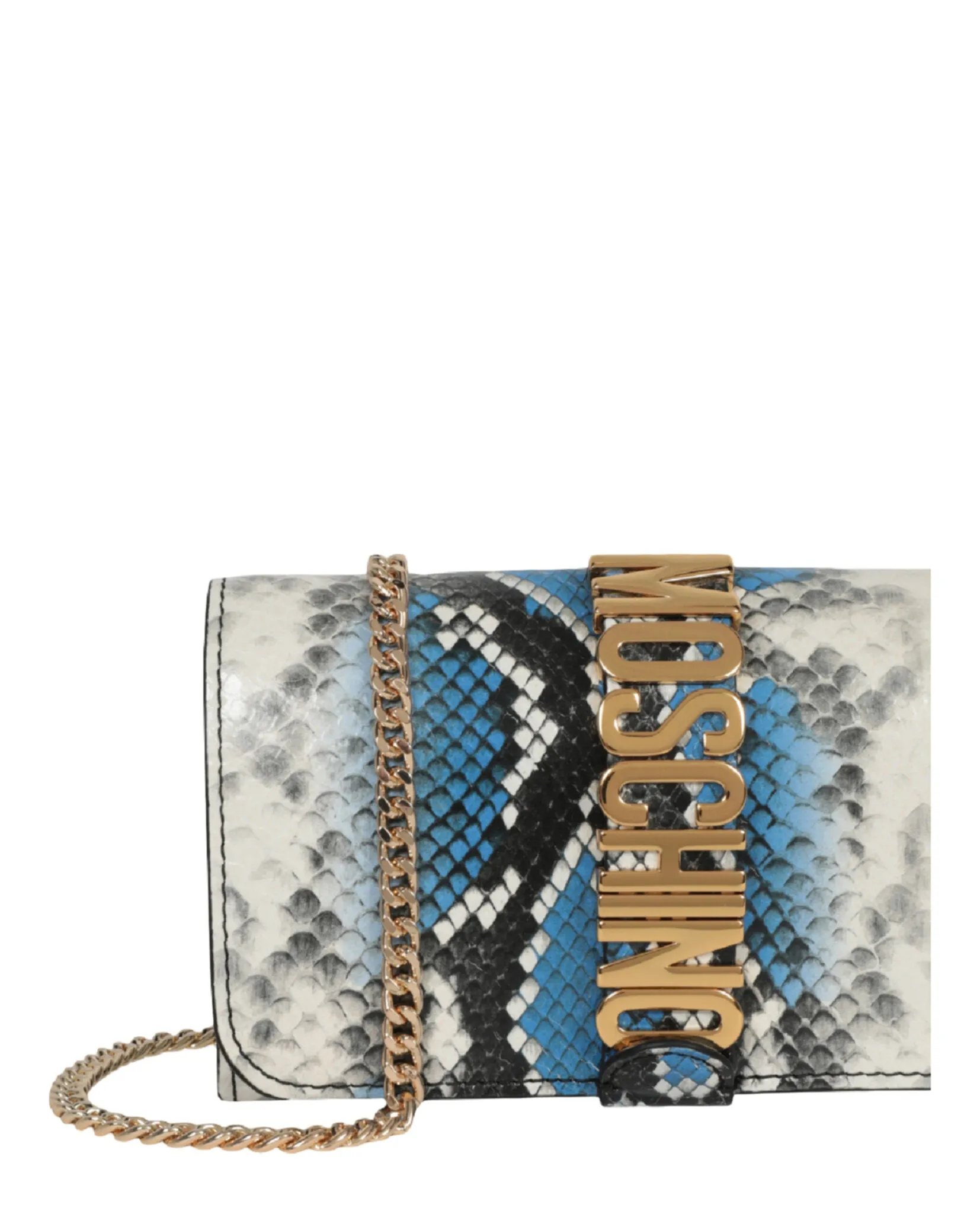 Moschino Snakeskin Print Shoulder Bag