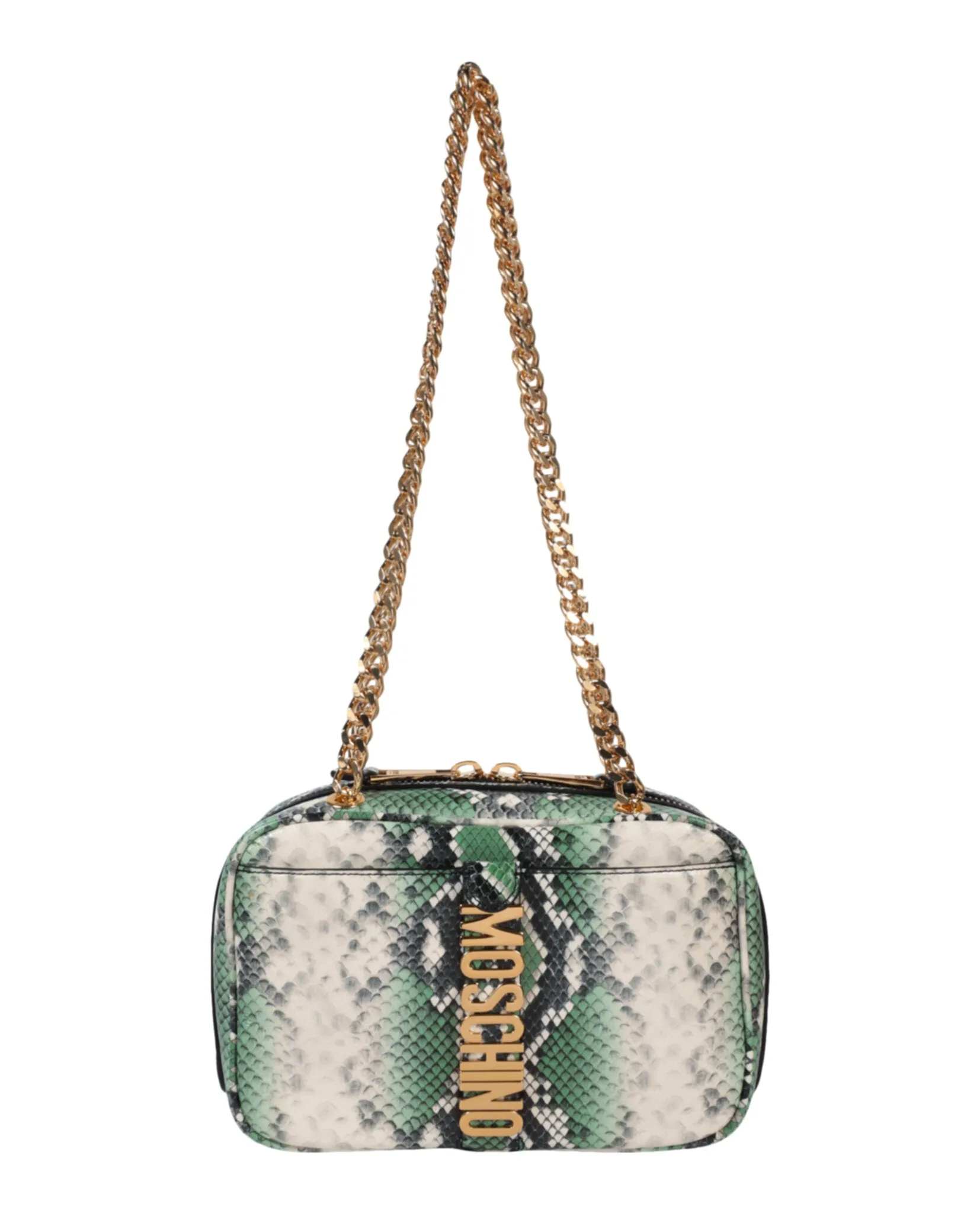 Moschino Snakeskin Print Shoulder Bag