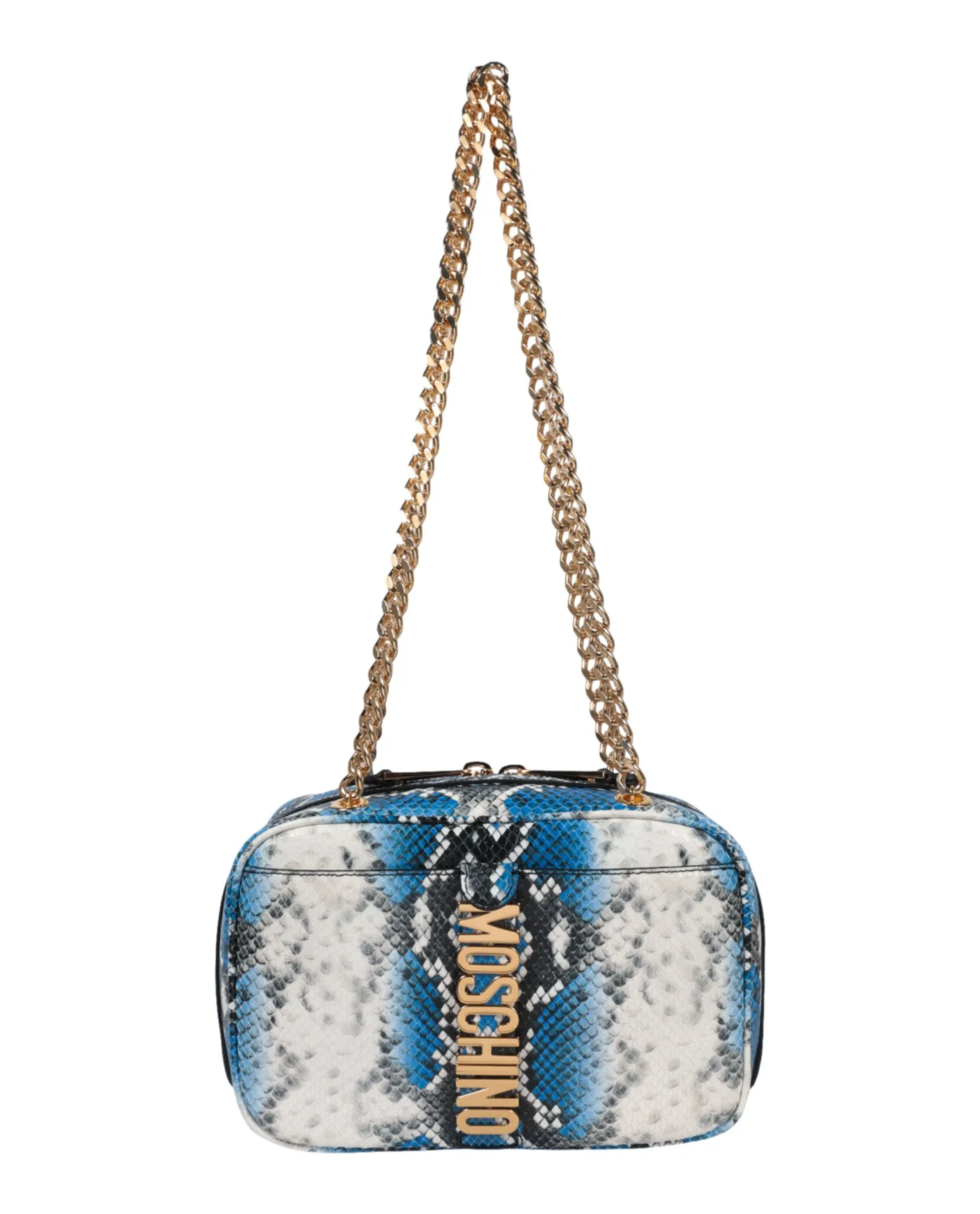 Moschino Snakeskin Print Shoulder Bag