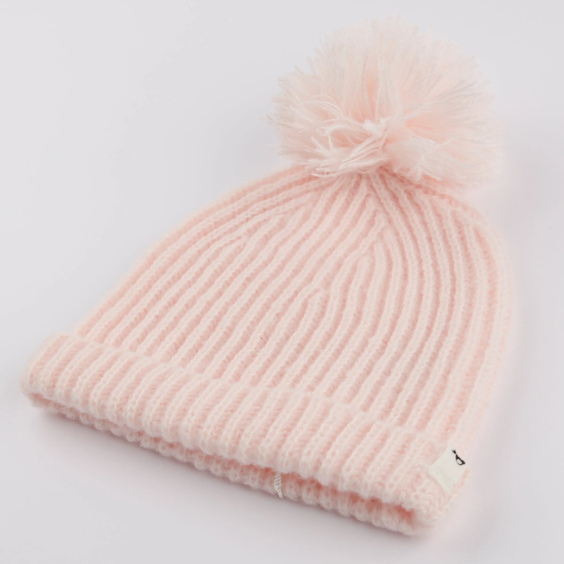 oh baby! Scandi Knit Pom Hat - Baby Pink