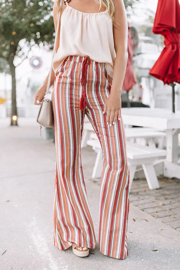 Peach Bellini Stripe Pants