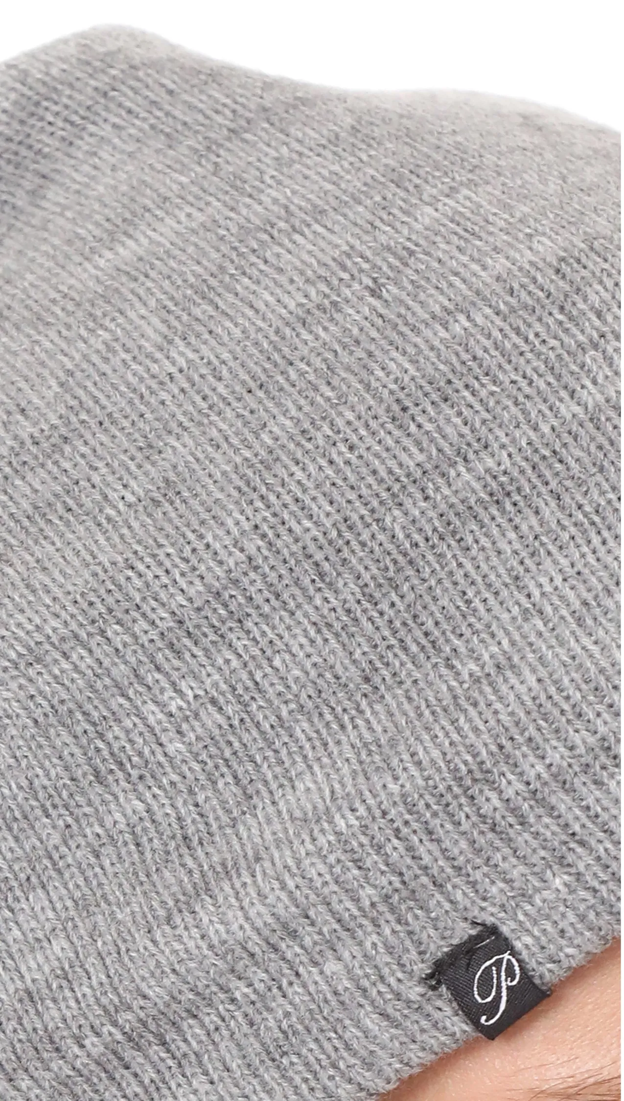 Plush Barca Slouchy Fleece Lined Beanie Grey
