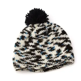 Red Heart Knit Pompom Cutie Hat