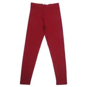 REDTAG Girl's Burgundy Leggings