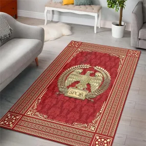Roman Empire Rug Collection Carpet Luxury Non-Slip Floor Mat Red Rug Carpet