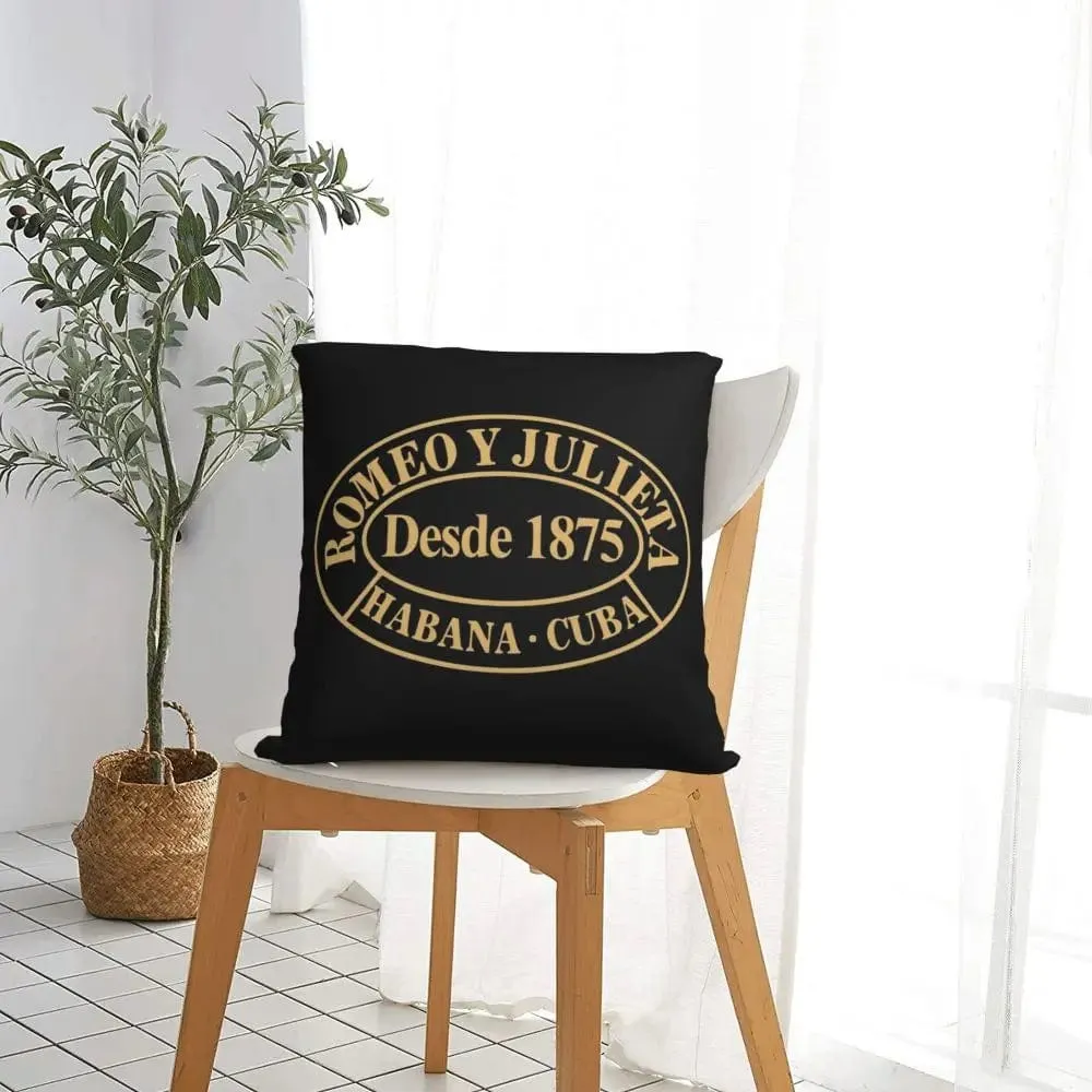 Romeo and Julieta Habana Cuba Cigar Style Pillowcases  Poliester