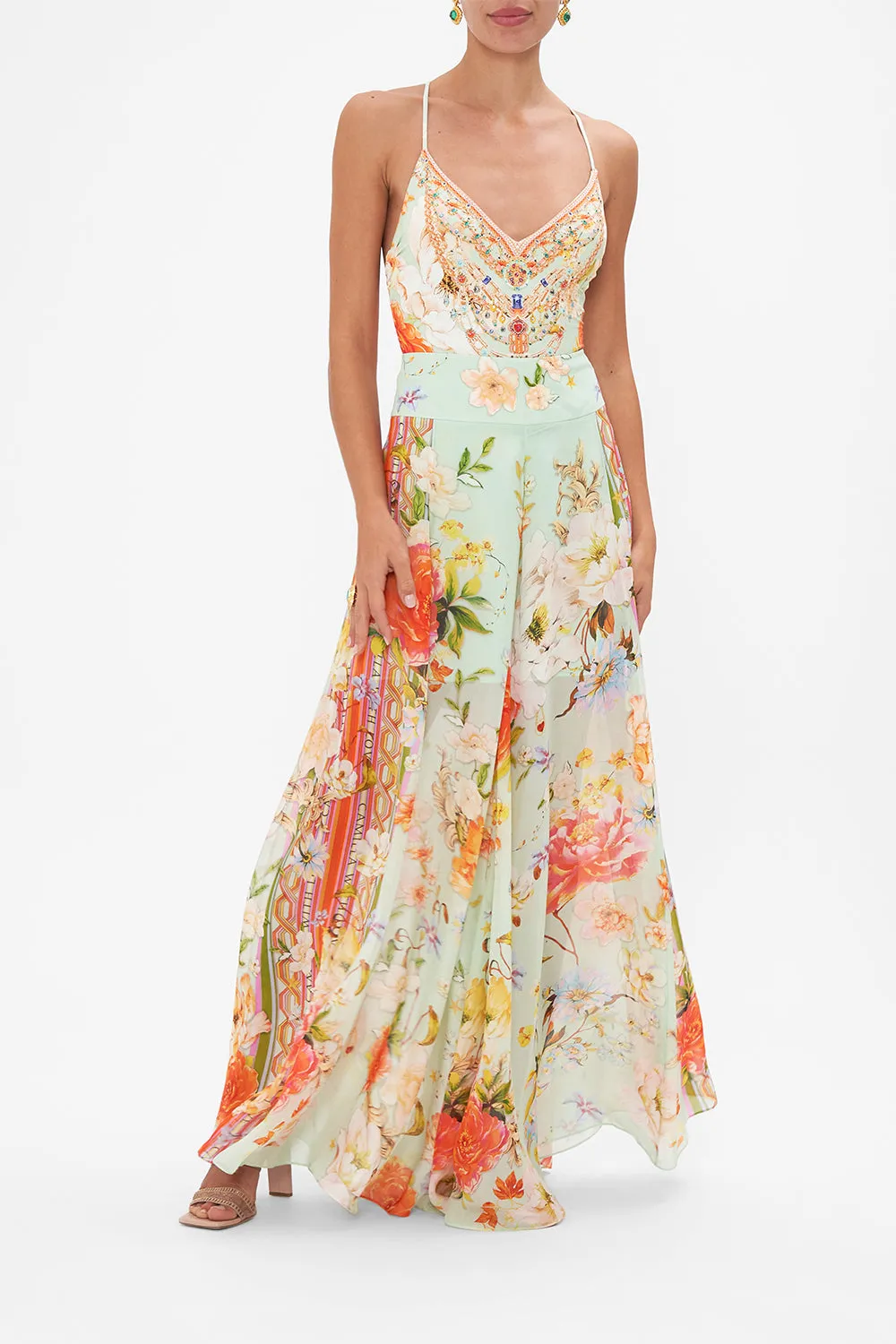 SHEER WIDE LEG PANT TALK THE WALK