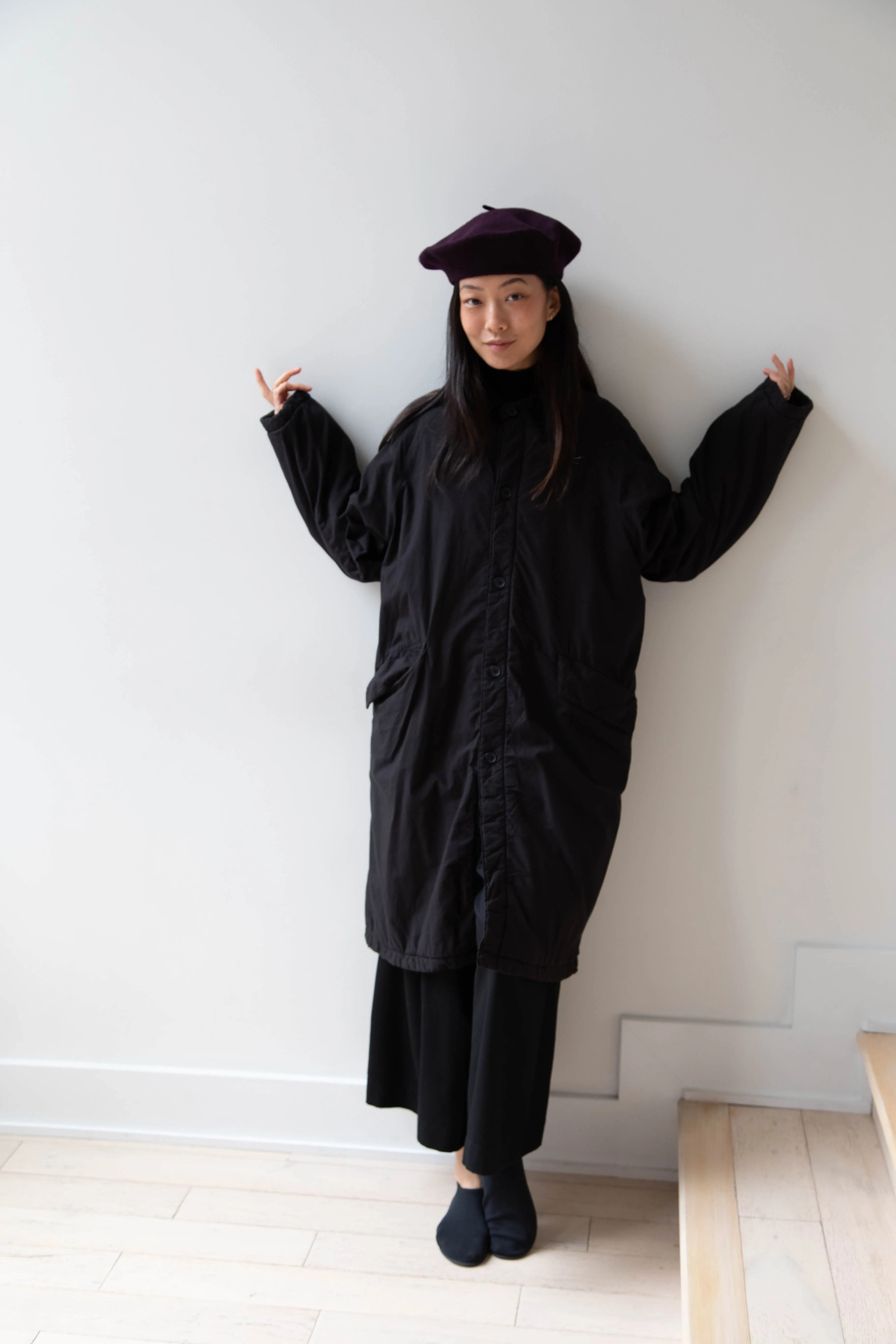 Signa 1925 | Felted Knit Beret in Plum