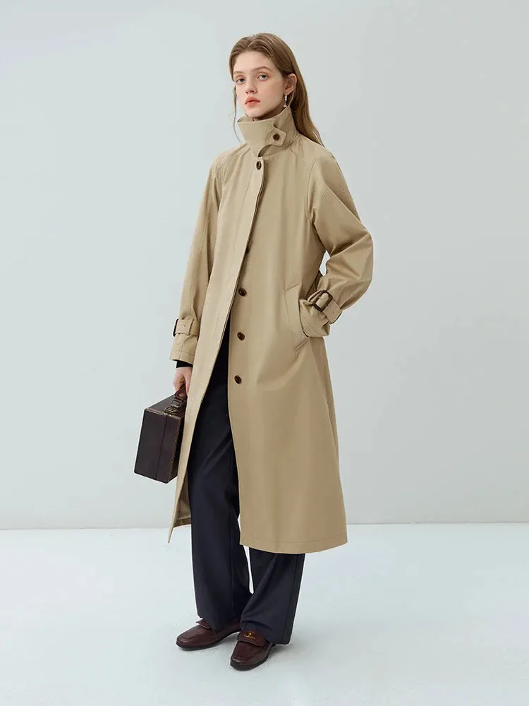 Simple British Design Stand Collar Top