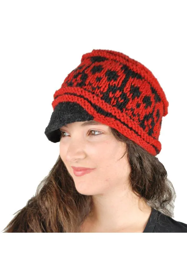Skull knit hat