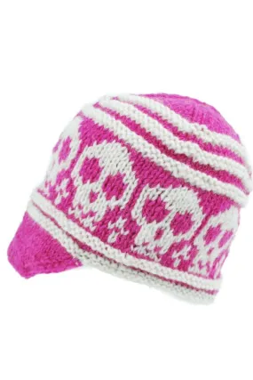 Skull knit hat