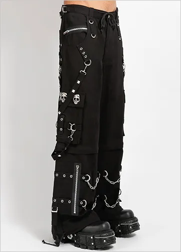 SKULL STUD DENIM PANT