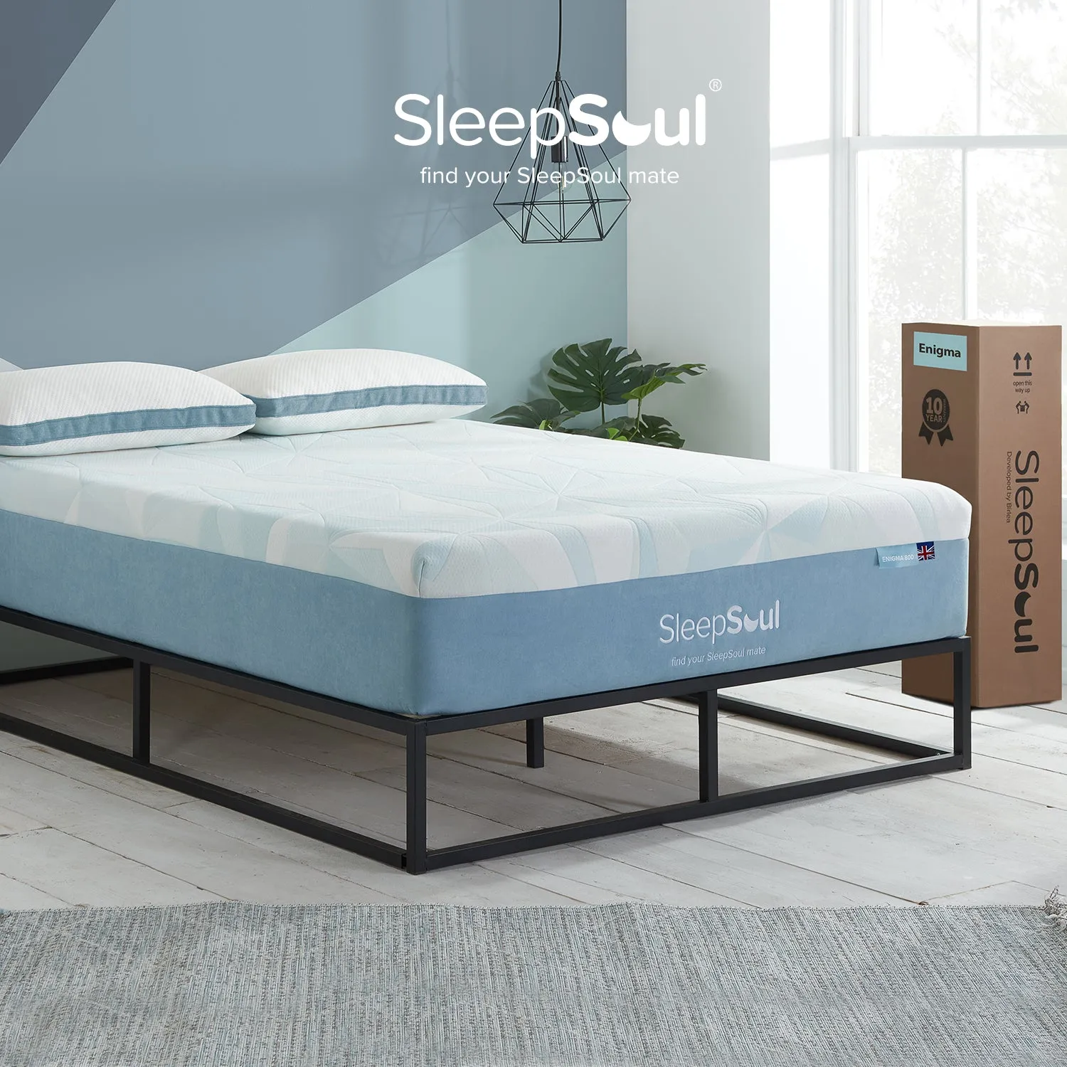 SleepSoul Enigma 800 3 zone Pocket Pocket Spring Mattress 100X200