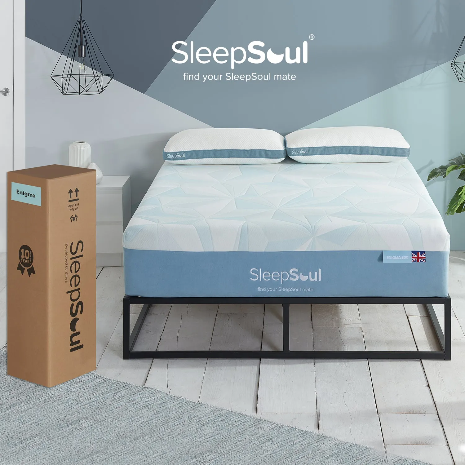 SleepSoul Enigma 800 3 zone Pocket Pocket Spring Mattress